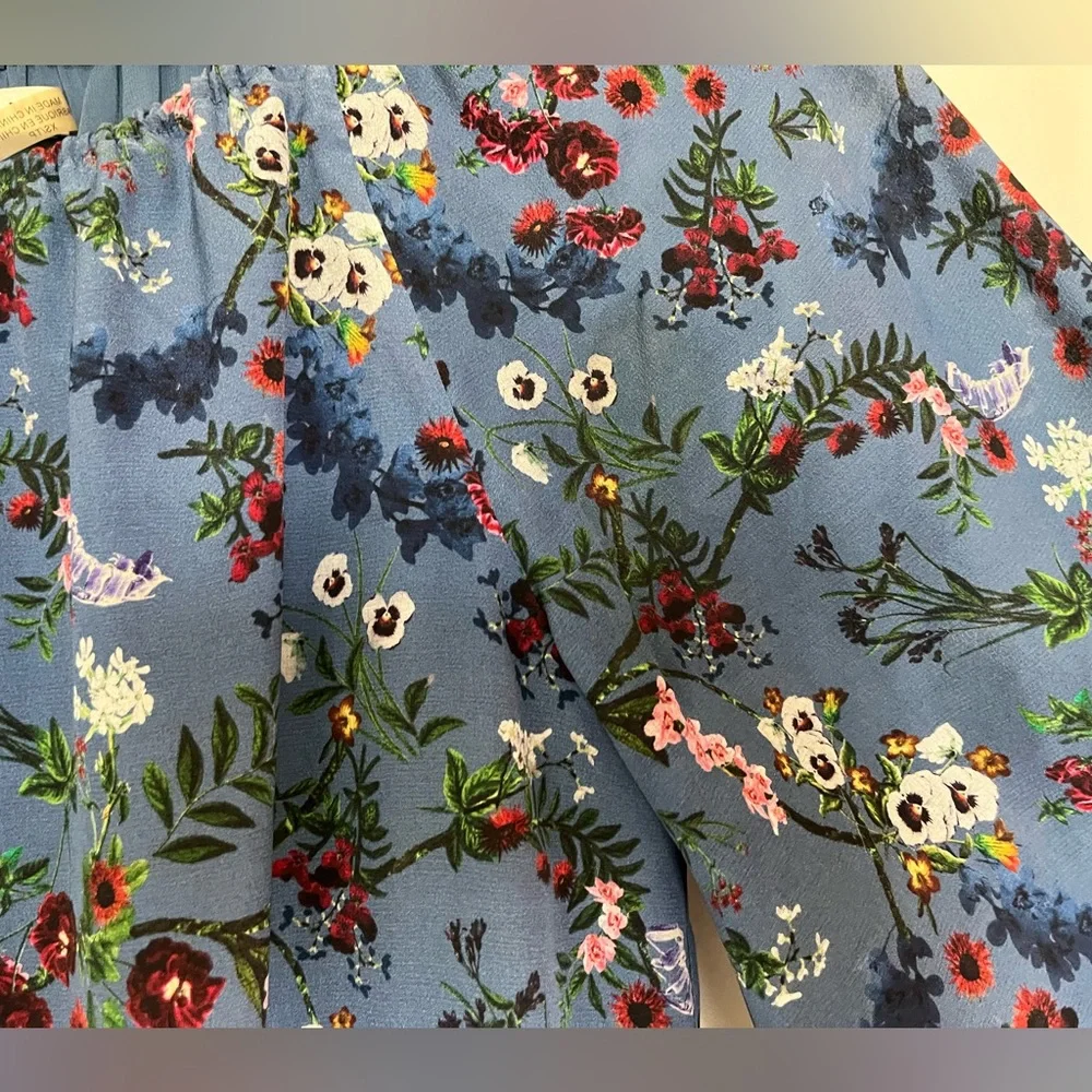 Alice + Olivia off the shoulder flora peasant top - Picture 2 of 4